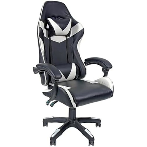 Gaming stol - EDM - Flerfärgad - 35 x 90 x 70 cm - Ryggstöd 70 cm - Vit Svart Flerfärgad