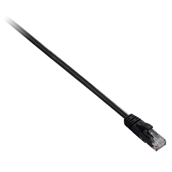 V7 netværkskabel V7CAT6UTP-02M-BLK-1E - 2 m Kategori 6 - Til modem, router, hub, panel, vægplade, pc