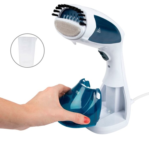 Plaggsångare - CLATRONIC - DB 3717 - 1100 W - Keramik - 20 g/min - Vit/blått Vit blå
