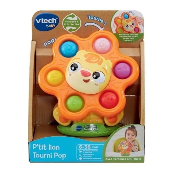 VTECH P'TIT LEIJONA KIERRE POP (Kierrätetty muovi)