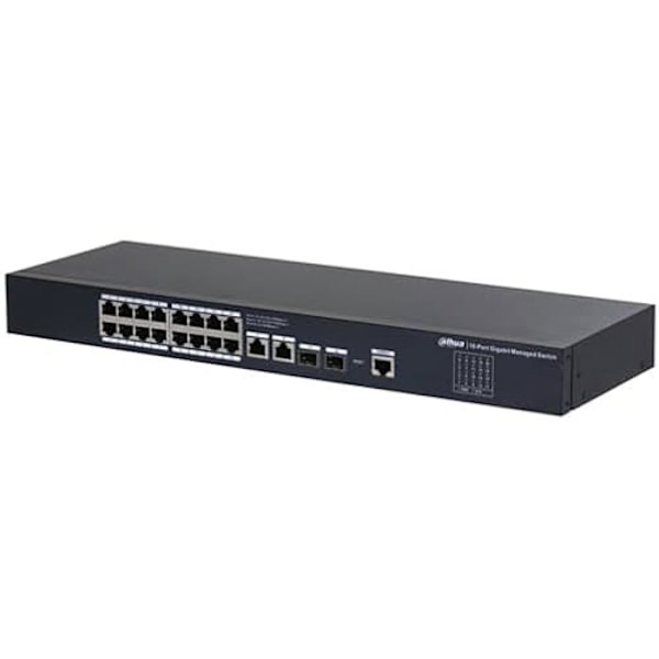 DAHUA DH-SG4020 IT-kytkin – Managed Desktop Gigabit Switch – 20 porttia musta