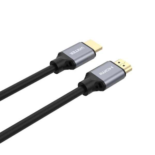 UNITEK HDMI 2.1 Premium Gold -kaapeli 5m 8K 60Hz / 4K 120Hz - Harmaa Grå