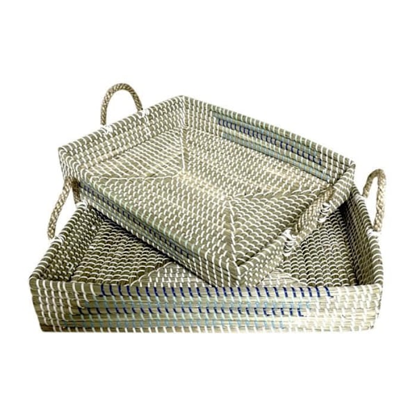 naturlig turkis hvid tropisk brætspil (48 x 38 x 15 cm) - Farve: TURKIS