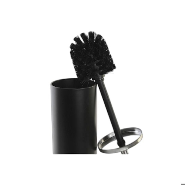 Metal og rustfrit stål toiletbørste DKD Home Decor silver/svart