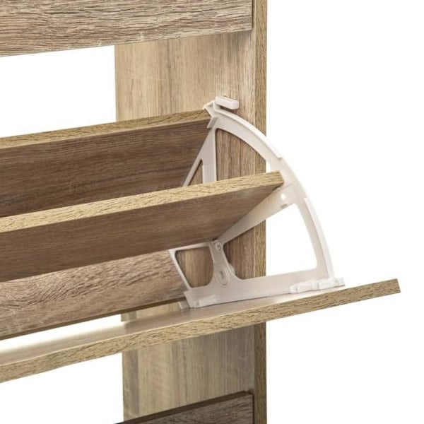 Skoletøj med 3 skuffer - L. 60 x D. 24 x H. 115 cm - Beige Beige