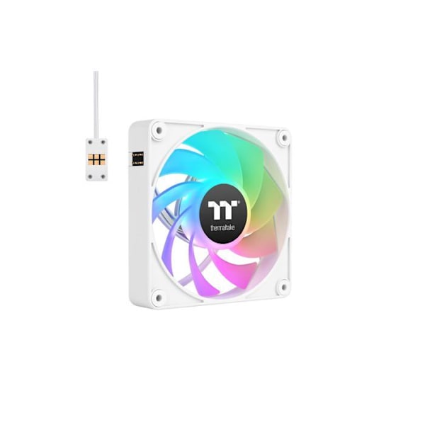 Fläkt - THERMALTAKE - CT140 EX Reverse ARGB - Vit - 94,95 CFM - 32,8 dBA Vit