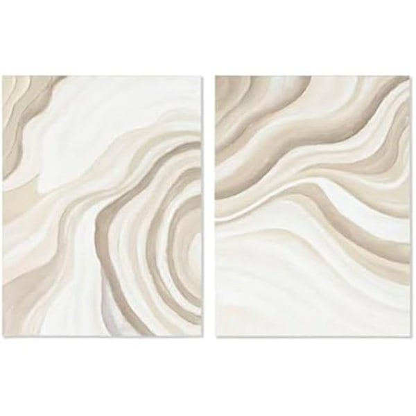 Maalaus - HOME ESPRIT - Moderni abstrakti - 120 cm - Monivärinen - 2 kpl mångfärgad