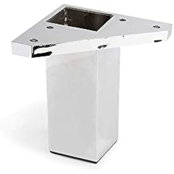 Huonekalun jalka - ABS - Mod.972 - Kirkas kromiviimeistely - Korkeus 100 mm - Kantavuus 100 kg Flerfärgad