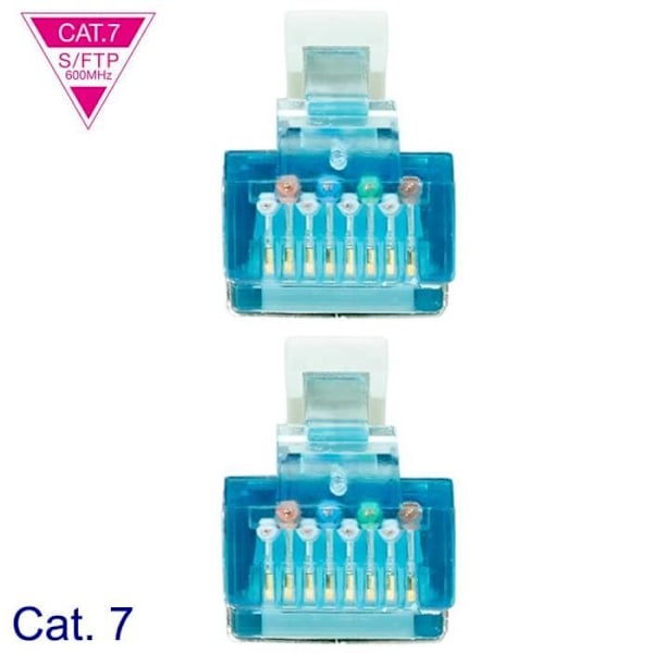 NANOCABLE 10.20.1710 10m Cat.7 600Mhz LSZH SFTP PIMF Ethernet-kabel RJ45 LAN Local Area Network för PC Laptop PS4 PS5