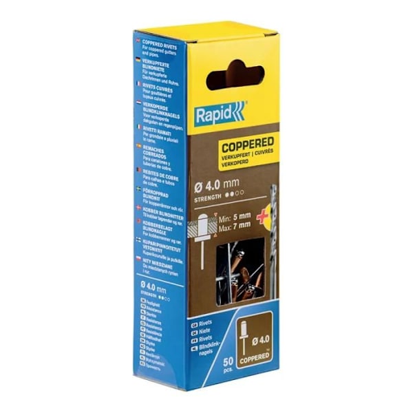 Niitit - Nopea - 5001462 - Alumiini - Kupari - Ø 4x10 mm - 50 kpl
