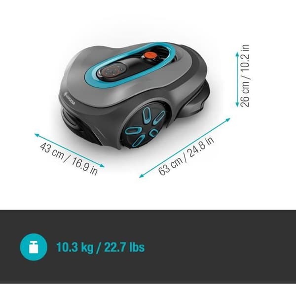 Robotgräsklippare - GARDENA - Smart SILENO max 800 - Yta 800 m² - DuoConnect - Bluetooth - Klippning av kanter