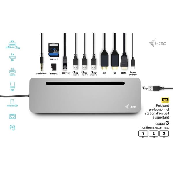 I-TEC USB-C Metallinen Ergonominen 4K