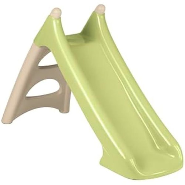 Smoby Life 7600820629 Rutsjebane Barn XS Beige og Grøn - Glidende Overflade 90 cm - Skridsikre Trin - Vandfald Vandindtag Grön