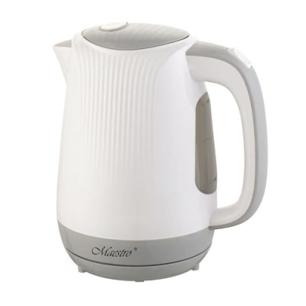 Maestro Feel- MR042 hvid kedel 1,7 L Grå, Hvid 2200 W - MR-042 hvid