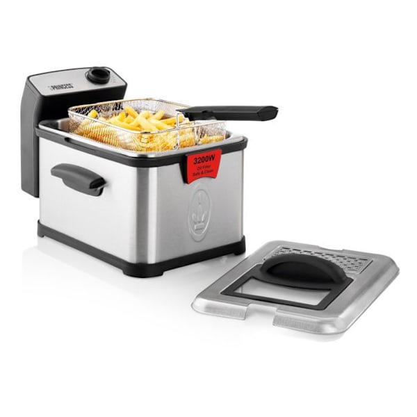 Superior Deep Fat Fryer Princess 183001 - Turvasuodattimet ja kylmäalue - Teho 3200 W - 3 L