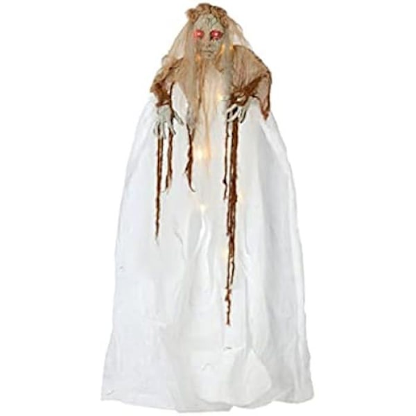 Zombiebrud hängande dekoration - ATOSA - Längd 183 cm - Vit Vit