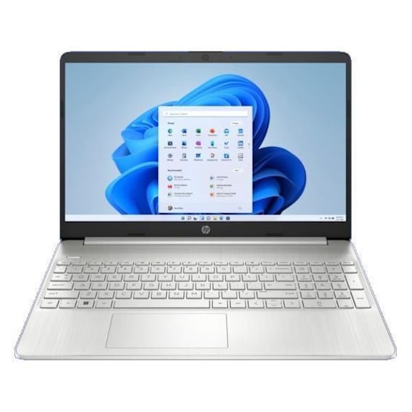 PC Bærbar HP 15s-fq5025nf - 15,6" FHD - Core i5-1235U - RAM 16Go - Lager 512Go SSD - Intel Iris Xe - Windows 11 - AZERTY