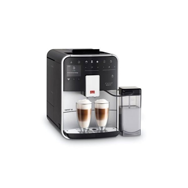 Melitta CAFFEO Barista T Smart Automatisk kaffemaskin med "Cappuccino" ångmunstycke 15 bar silver