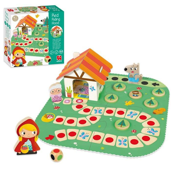 Disset Goula Rødhætte-brætspil til 2-årige