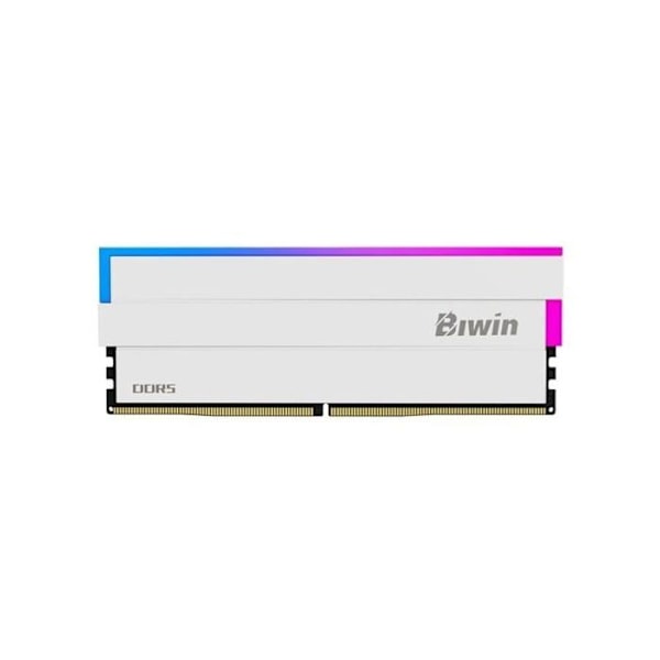 Biwin Black Opal DW100 DDR5 RGB 6000MHz 32GB 2x16GB CL30 Valkoinen Dual Intel XMP ja AMD EXPO
