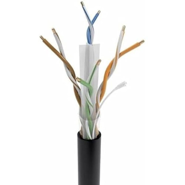 AISENS Rigid UTP netværkskabel Kategori 6 AWG23 Sort 305 m
