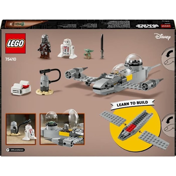 LEGO Star Wars: The Mandalorian 75410 Mando og Grogus N-1 jager - Spil fra 4 år Flerfarvet