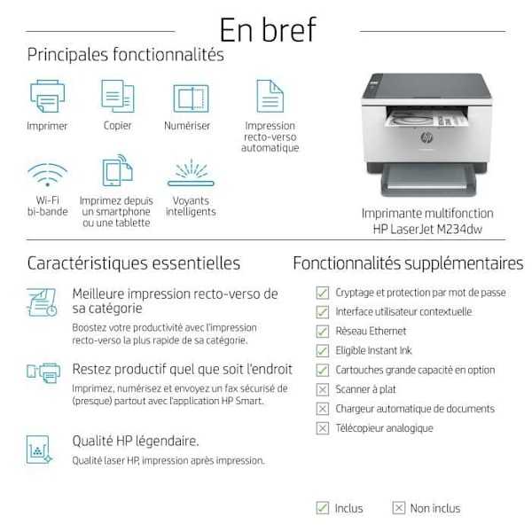 HP Laserjet M234dw multifunktionsskrivare laser svartvitt