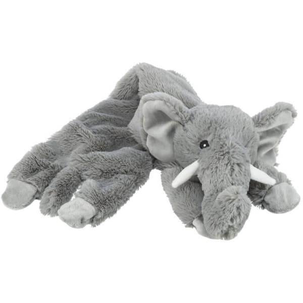 Plush leksak - Trixie - Elefant - Grå - Pack om 2 - För hund