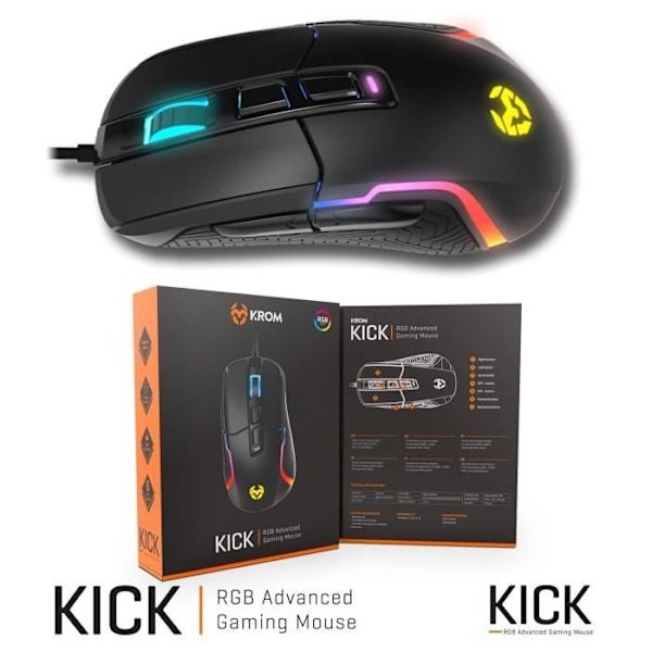 Krom Kick optisk gaming mus