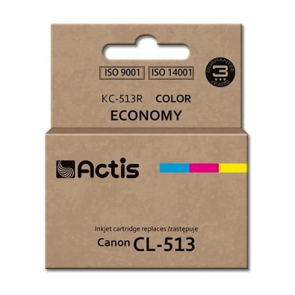 ACTIS KC-513R BLæk TIL CANON PRINTER CANON CL-513 ERSTATNING STANDARD
