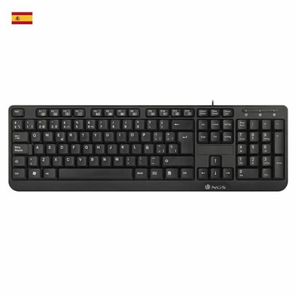 NGS-näppäimistö NGS-KEYBOARD-0344 musta musta
