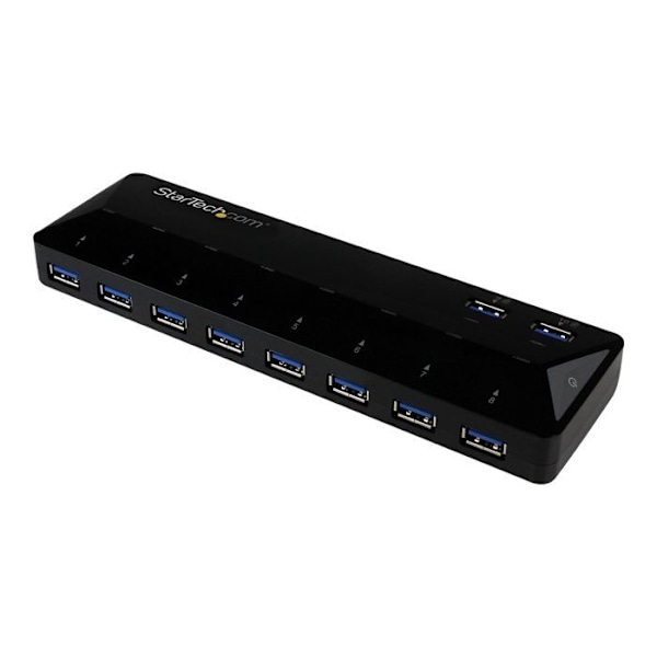 StarTech.com 10-portars USB 3.0-hubb med laddnings- och synkroniseringsportar - 2x 1,5A (ST103008U2C)