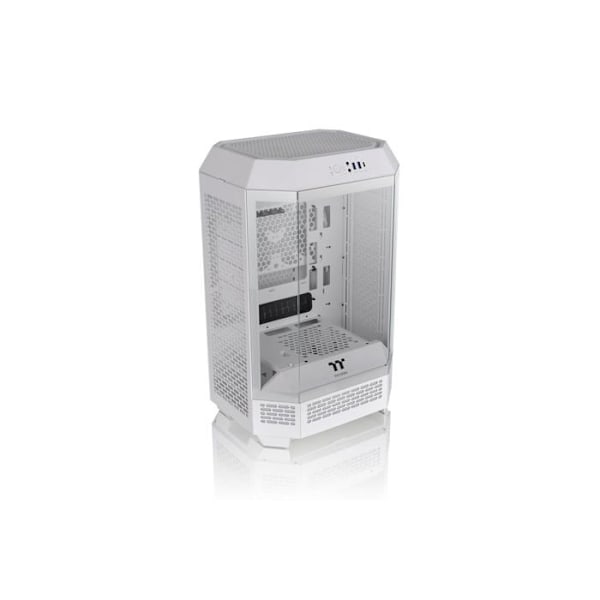 PC-etui - THERMALTAKE - TOWER 300 Snow (Hvid) - Minitårn - Micro-ATX-format - 3 interne båse Hvid