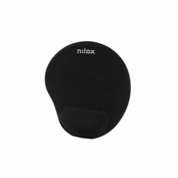 Antisklibe Tæppe - Nilox - NXMPE01 - Ergonomisk - Sort - 25 x 22 cm