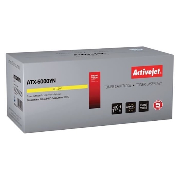 Tonerkasetti - Activejet - ATX-6000YN - Yhteensopiva - Keltainen - 1000 sivua