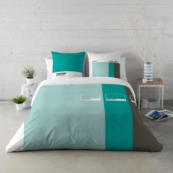 Kontor - Pantone - Bred Striber - 220x220 cm - 100% Bomuld - Vask 40°C