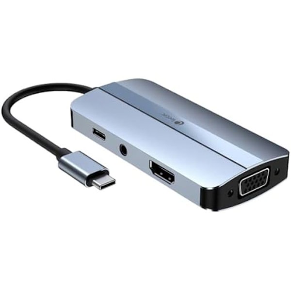 Telakointiasema LEOTEC 7EN1 1USB-C PD100 1USB3 0 1USB-C 1USB2 0 1HDMI