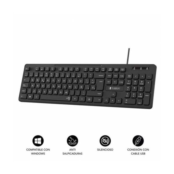 Clavier Subblim Business Slim Silent / Musta