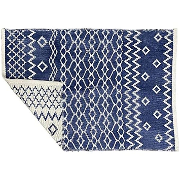 Matta - DKD Home Decor - Standard - Blå - 160 x 230 cm - Syntetisk blå