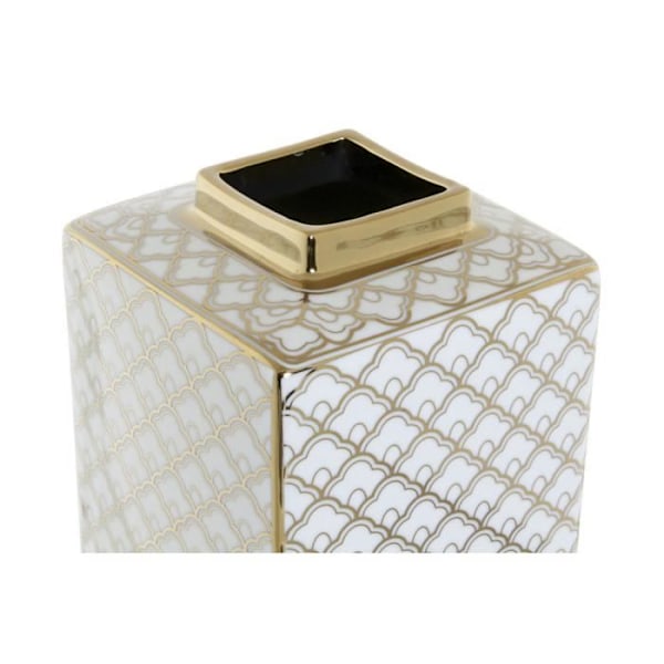 vas vit, guld design glam 30 cm
