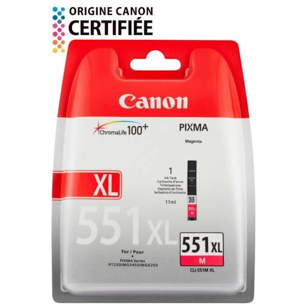 CANON CLI-551XL M suuritehoinen mustepatruuna - magenta