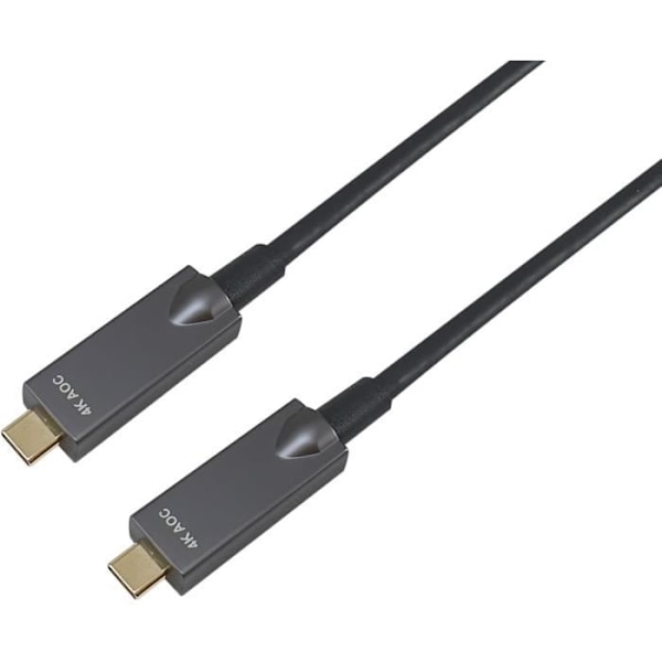 Aktiv USB-C til C optisk kabel - EQUIP - 119462 - 10m - 4K/60Hz - 10 Gbit/s
