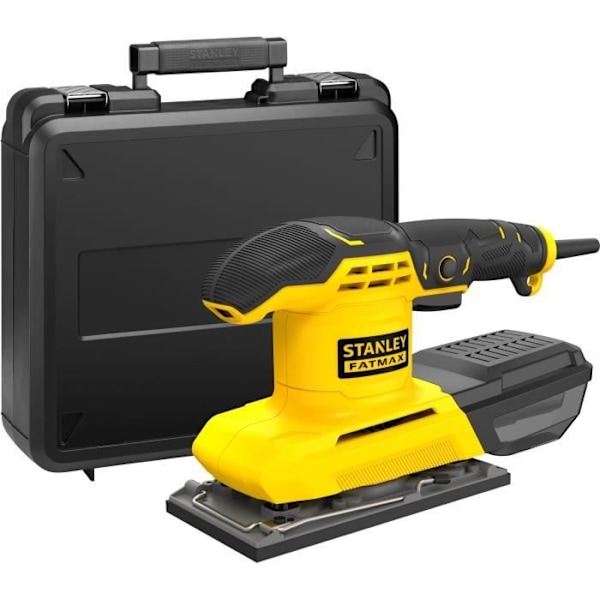 Stanley - FatMax STANLEY FATMAX Orbitalsliber 280 W 1/3 Ø orbit 2 mm med kuffert - FMEW214K-QS Gul