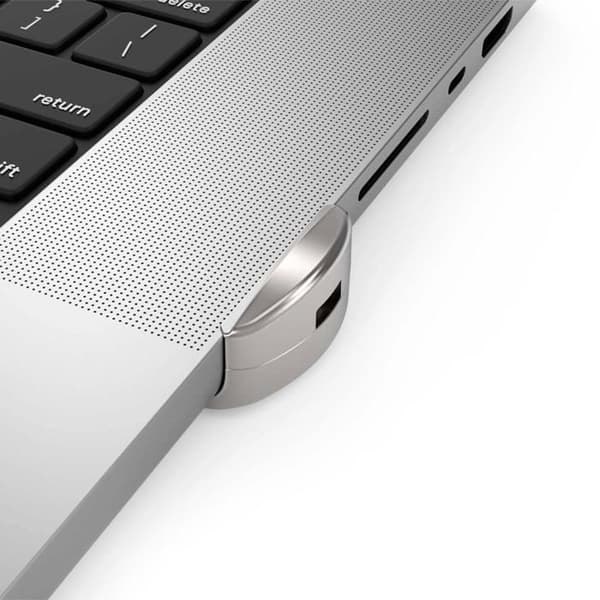 Lukitusadapteri - COMPULOCKS - W126702993 - MacBook Pro 16 tuumaa - Avainlukko - Väri harmaa