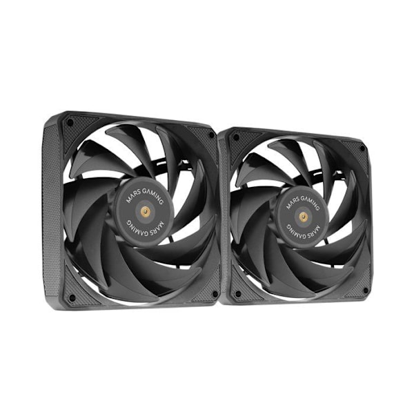 Ventilatorer - Mars Gaming - MF-NCLX2 - 120mm - Ultra-Støjsvag - PWM Sort