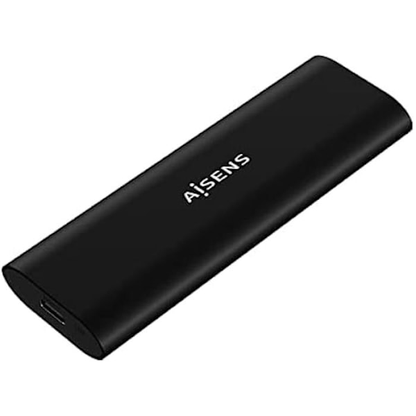 Aisens ASM2-014B USB-harddiskbeskyttelse Sort USB 3.2 Gen 2 (3.1 Gen 2) Sort
