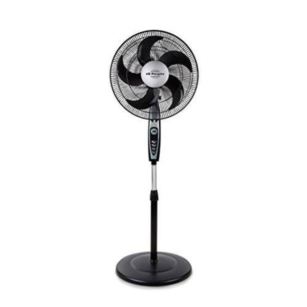 Gulvventilator - Orbegozo - SF 014 - 5 vinger - Grå og Sort - Moderne design Grå och svart