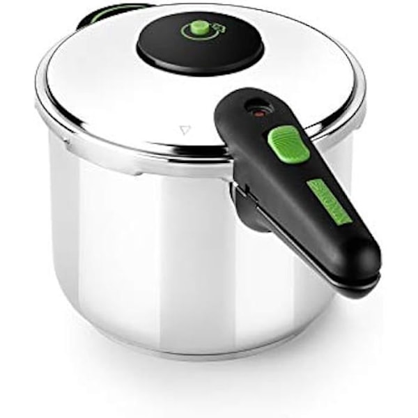 Monix Presto - 7 liter snabb tryckkokare, 18/10 rostfritt stål, kompatibel med alla värmekällor induktion ingår