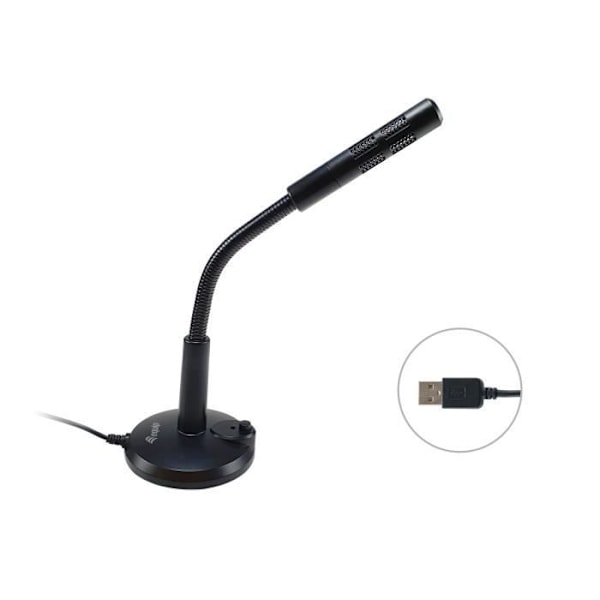 UDSTYR 245340 SORT MICROPHONE DESKTOP MICROPHONE