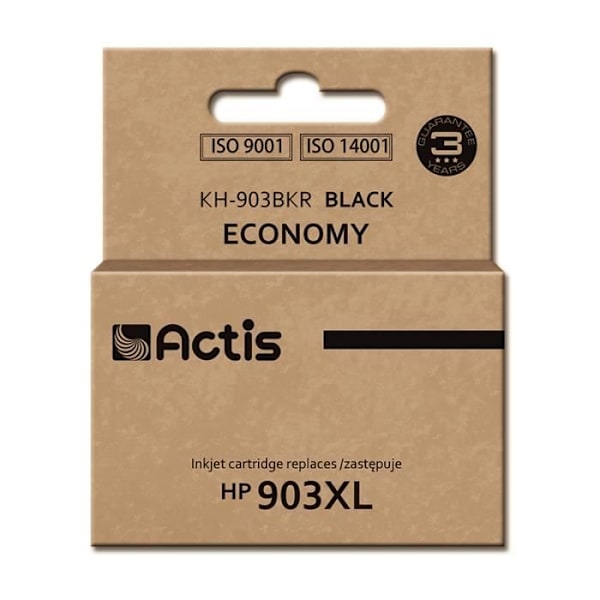 ACTIS KH-903BKR MUSTE KASSETTI 1 KPL YHTEENSOPIVA KORKEA TUOTTAVUUS